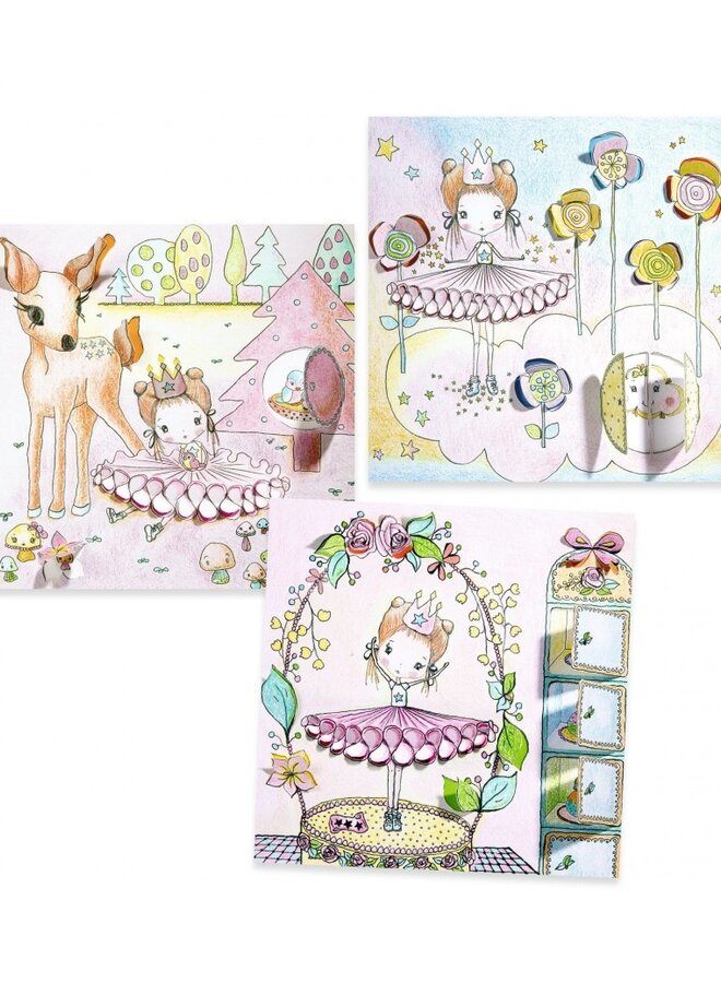 Djeco - Kleurplaten die verrassen - De deurtjes van Pupi