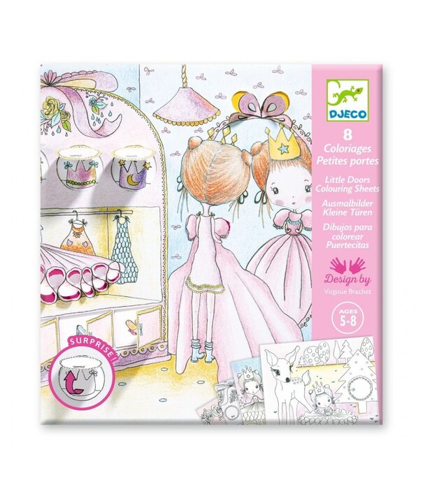 Djeco Djeco - Kleurplaten die verrassen - De deurtjes van Pupi