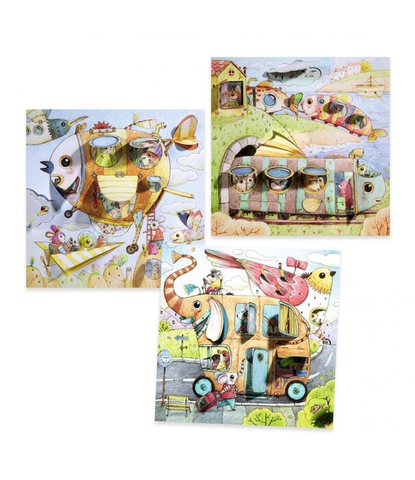 Djeco Djeco - Kleurplaten die verrassen - De reis van Malo