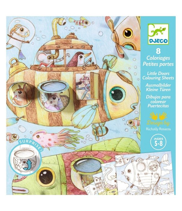 Djeco Djeco - Kleurplaten die verrassen - De reis van Malo