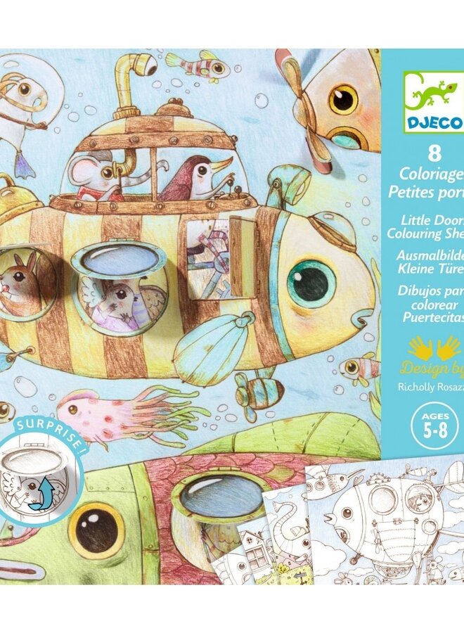 Djeco - Kleurplaten die verrassen - De reis van Malo