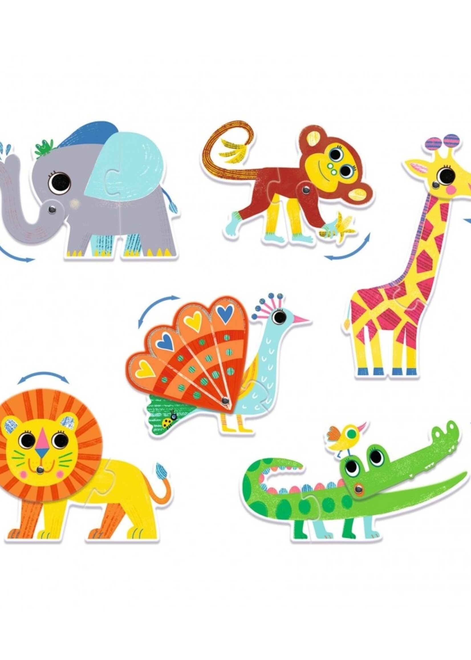 Djeco Djeco - Puzzle Duo - Animals