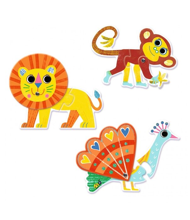 Djeco Djeco - Puzzle Duo - Animals