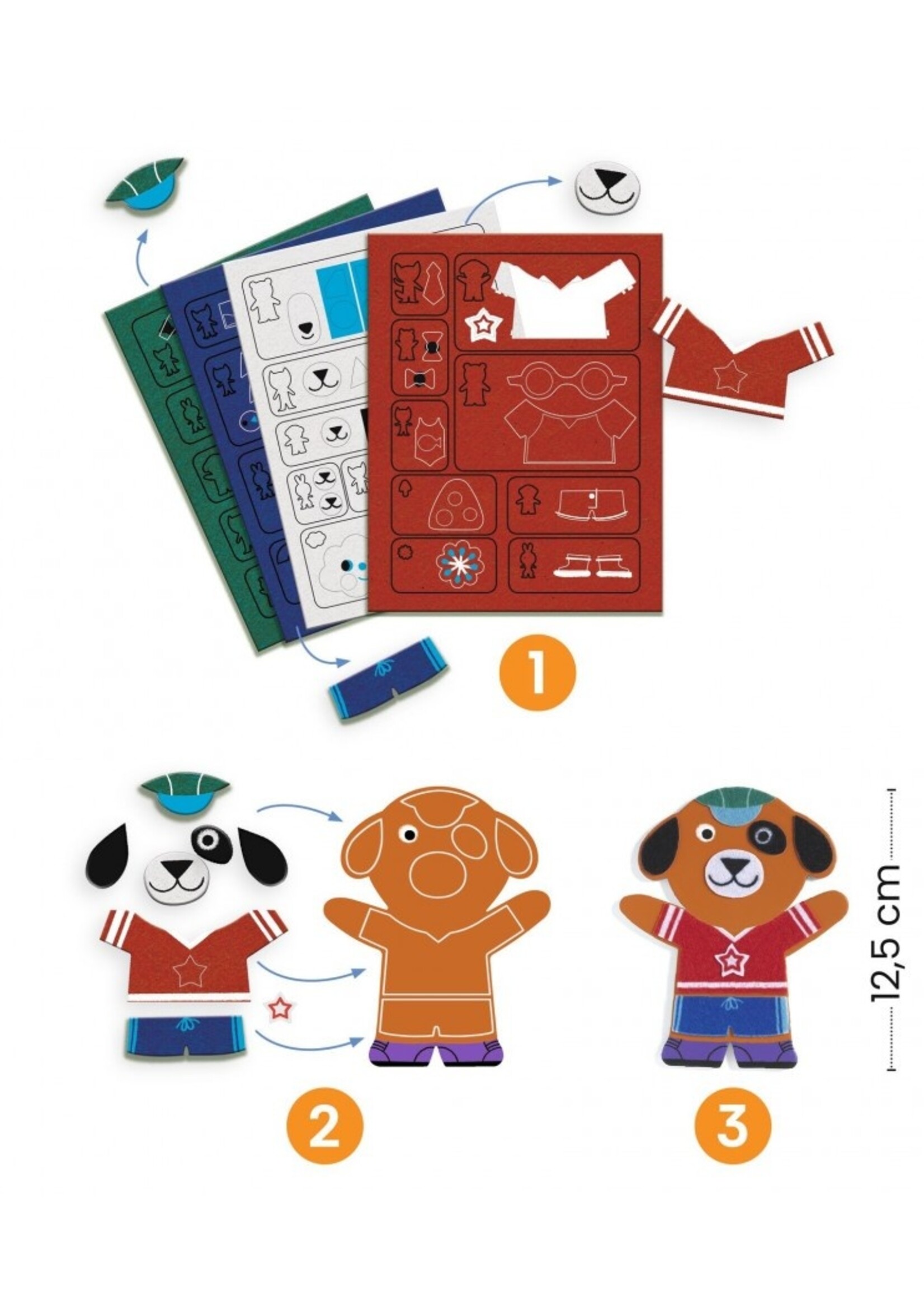 Djeco Djeco - Magnets DIY - Funky family