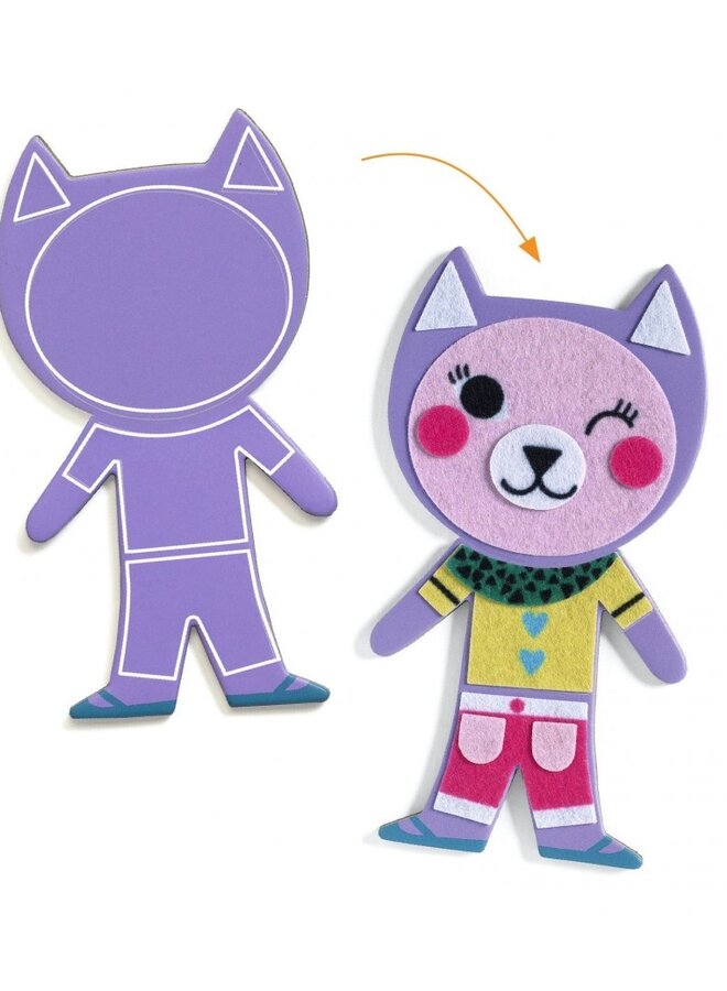 Djeco - Magnets DIY - Funky family