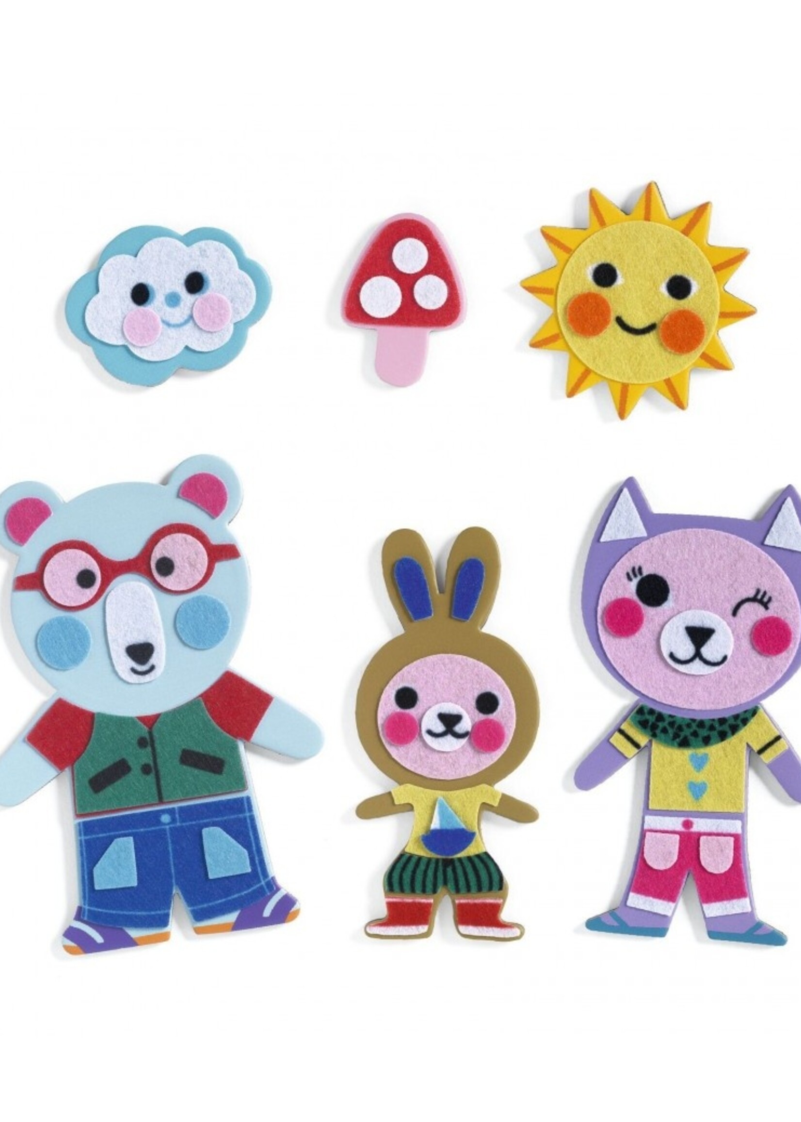 Djeco Djeco - Magnets DIY - Funky family