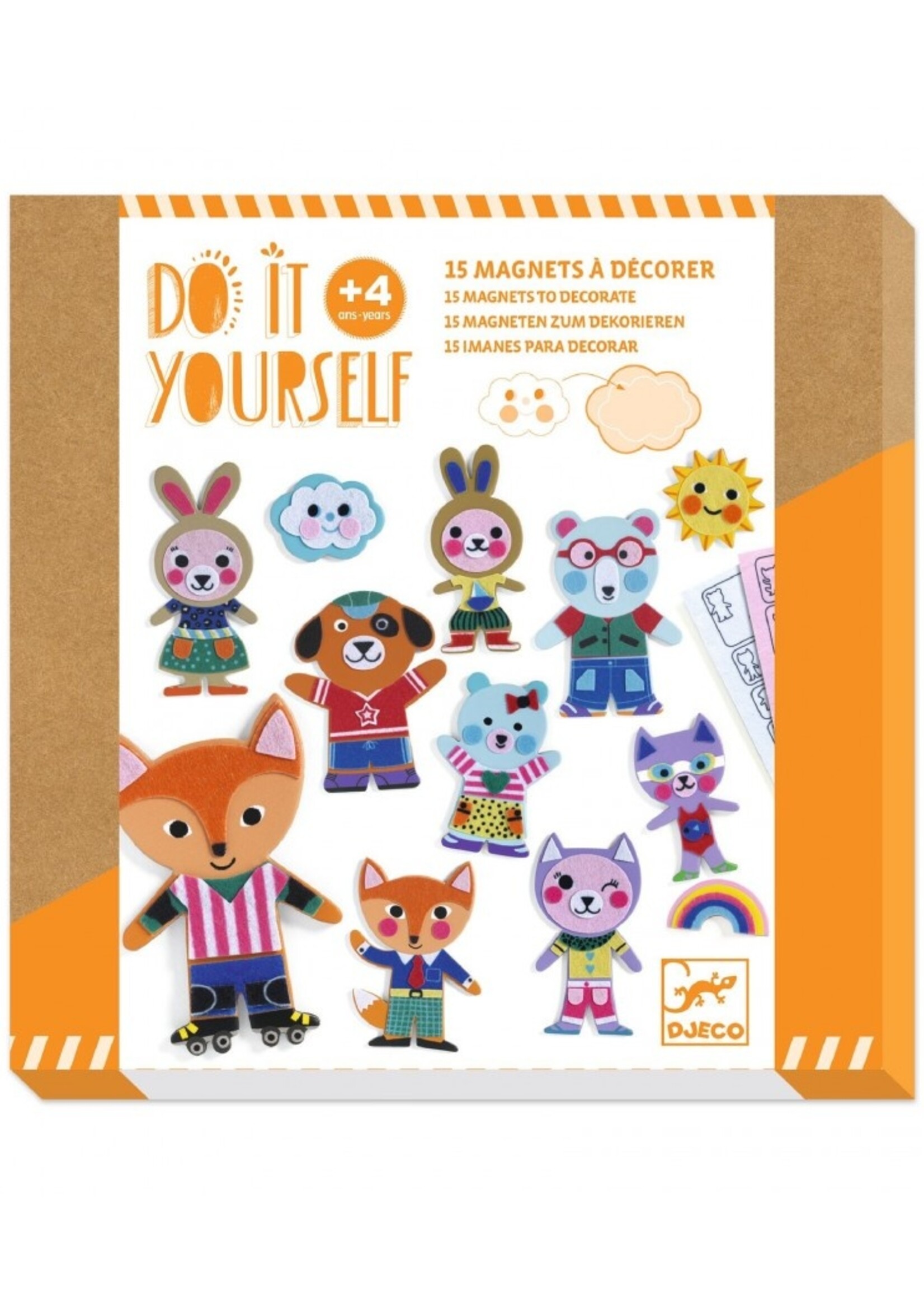 Djeco Djeco - Magnets DIY - Funky family