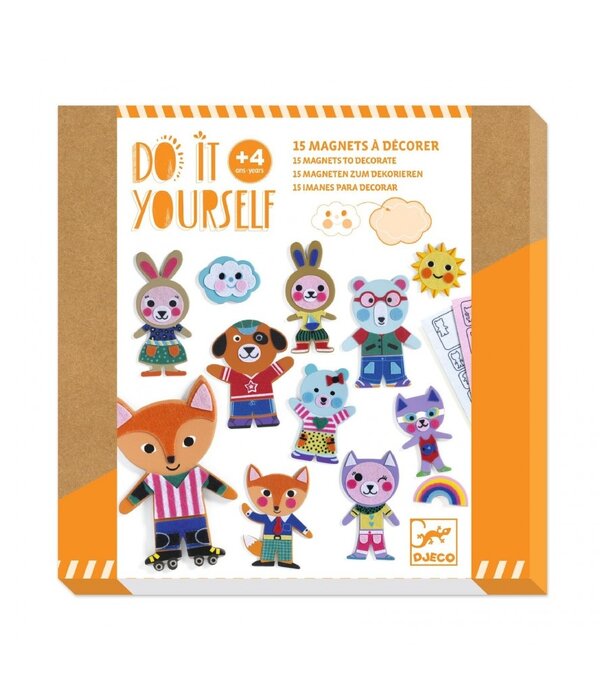 Djeco Djeco - Magnets DIY - Funky family