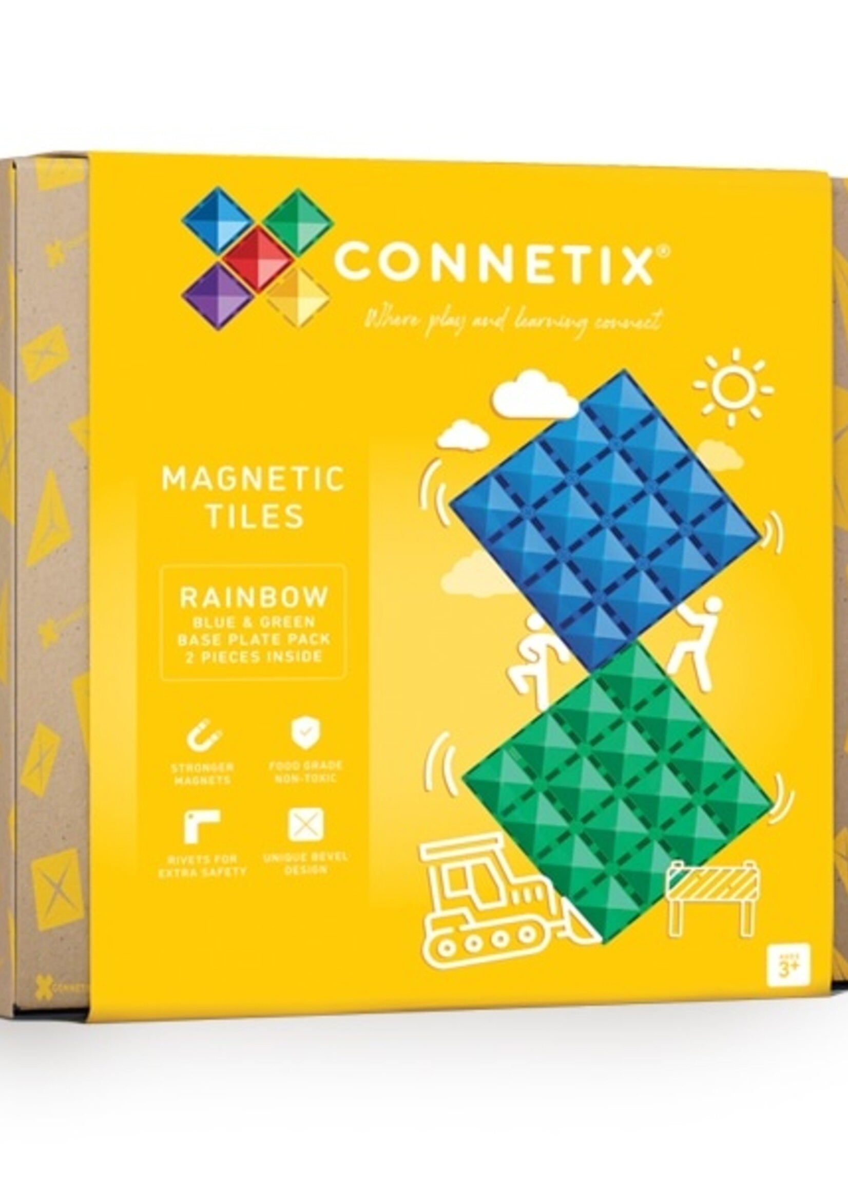 Connetix Connetix - Rainbow - blue & Green Base plate