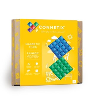 Connetix - Rainbow - blue & Green Base plate