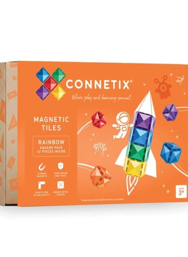 Connetix - Rainbow - Square pack  42PC