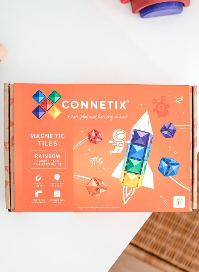Connetix - Rainbow - Square pack  42PC