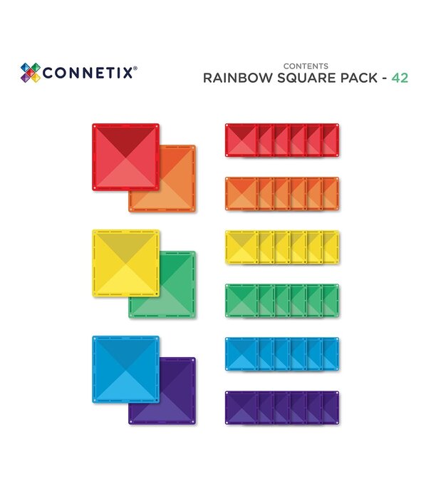 Connetix Connetix - Rainbow - Square pack  42PC