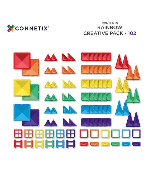 Connetix Connetix - Rainbow - Creative Pack 102 PC
