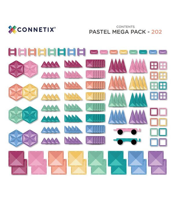 Connetix Connetix - Pastel - Mega Pack 202 PC