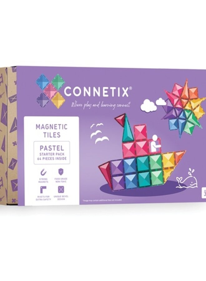 Connetix - Pastel - Starter Pack 64 PC