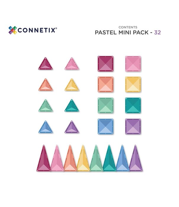 Connetix Connetix - Pastel - Mini Pack 32 PC