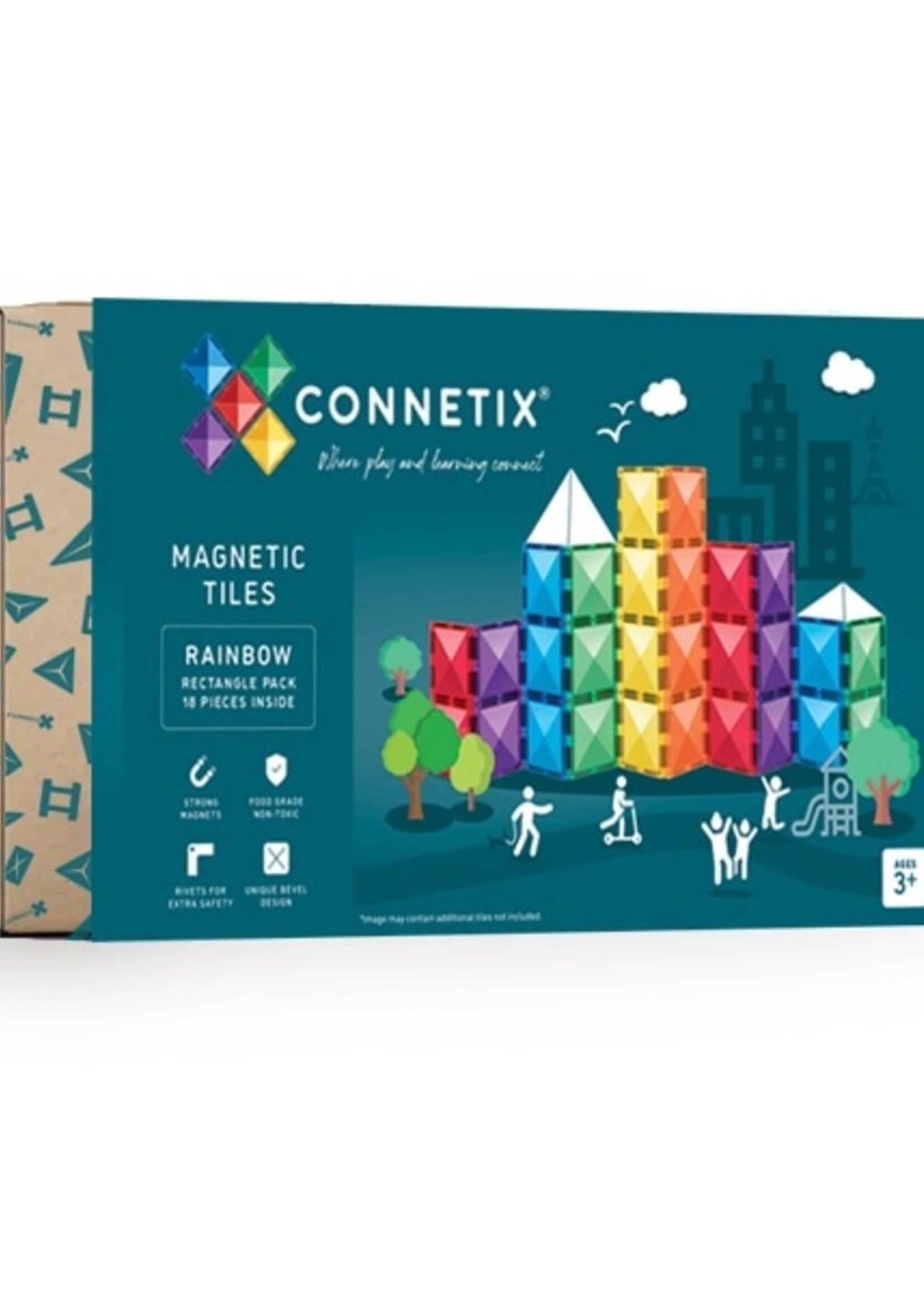 Connetix Connetix - Rainbow - Rectangle pack 18 pc