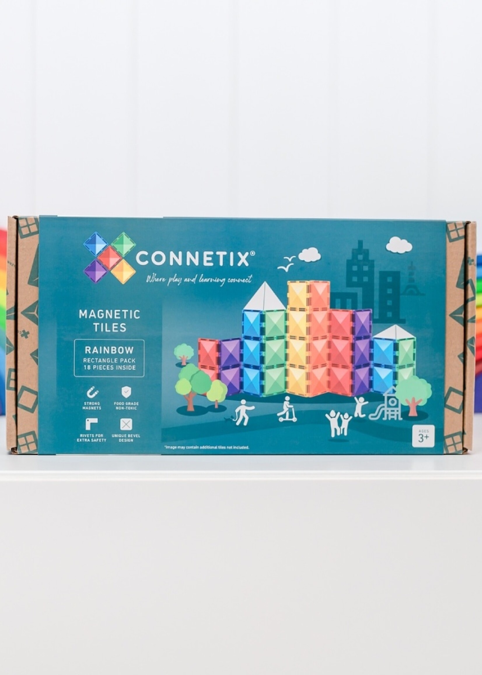 Connetix Connetix - Rainbow - Rectangle pack 18 pc