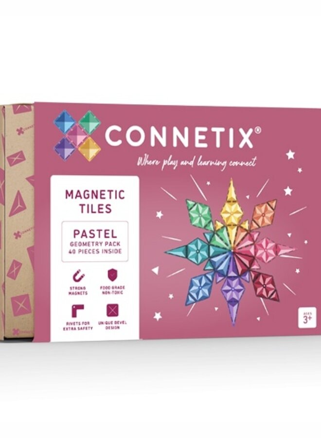 Connetix - Pastel - Geometry Pack 40 PC