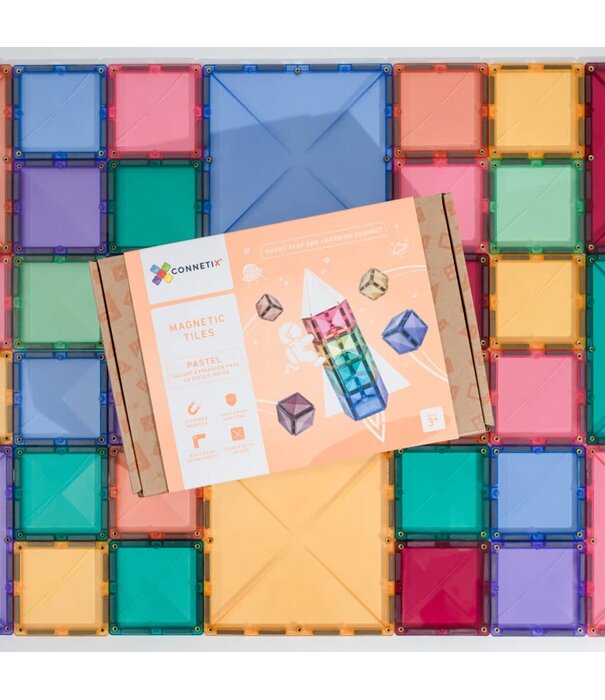 Connetix Connetix - Pastel - Square Pack 40 PC