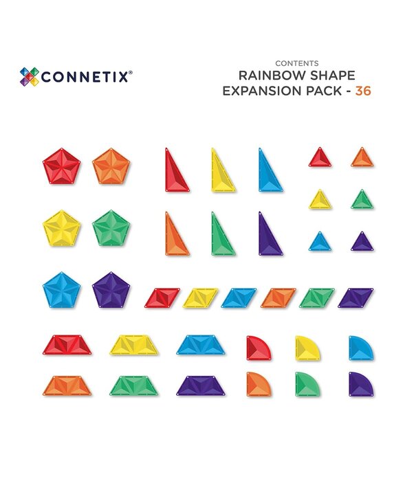 Connetix Connetix - Rainbow - Shape Expansion pack 36PC