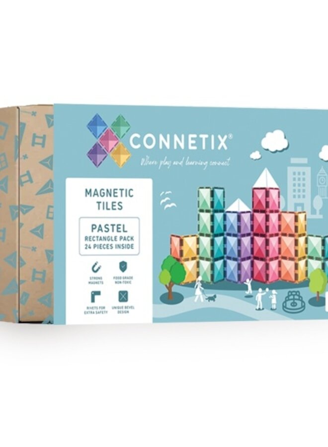 Connetix - Pastel - Rectangle Pack 24 PC