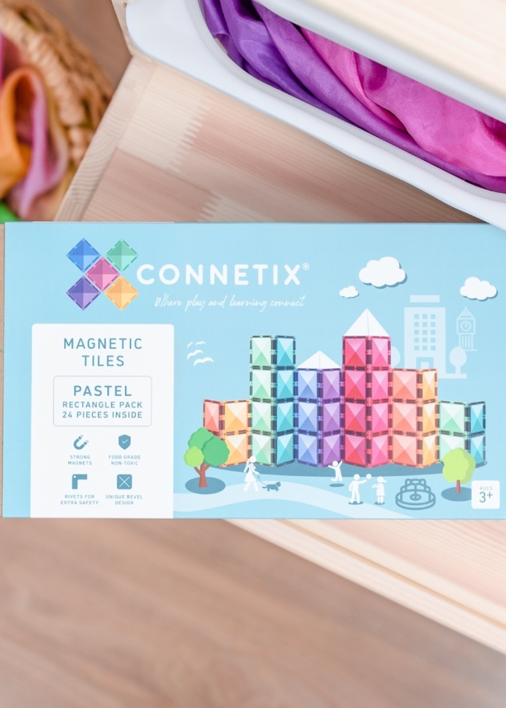 Connetix Connetix - Pastel - Rectangle Pack 24 PC