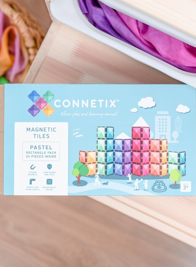 Connetix - Pastel - Rectangle Pack 24 PC