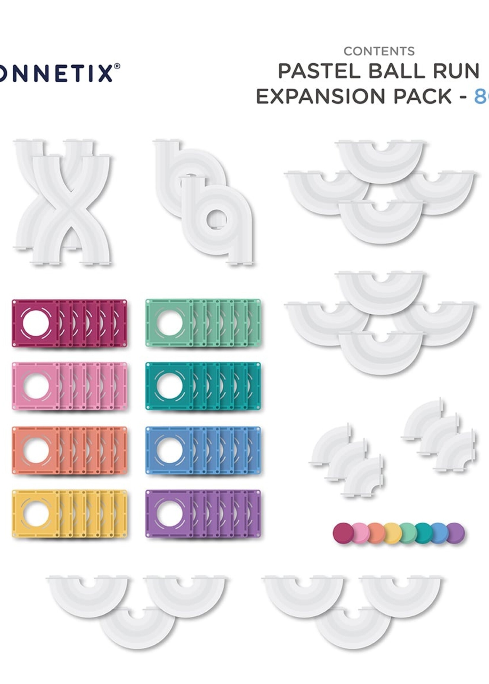 Connetix Connetix - Pastel - Ballrun Expension Pack 80 PC