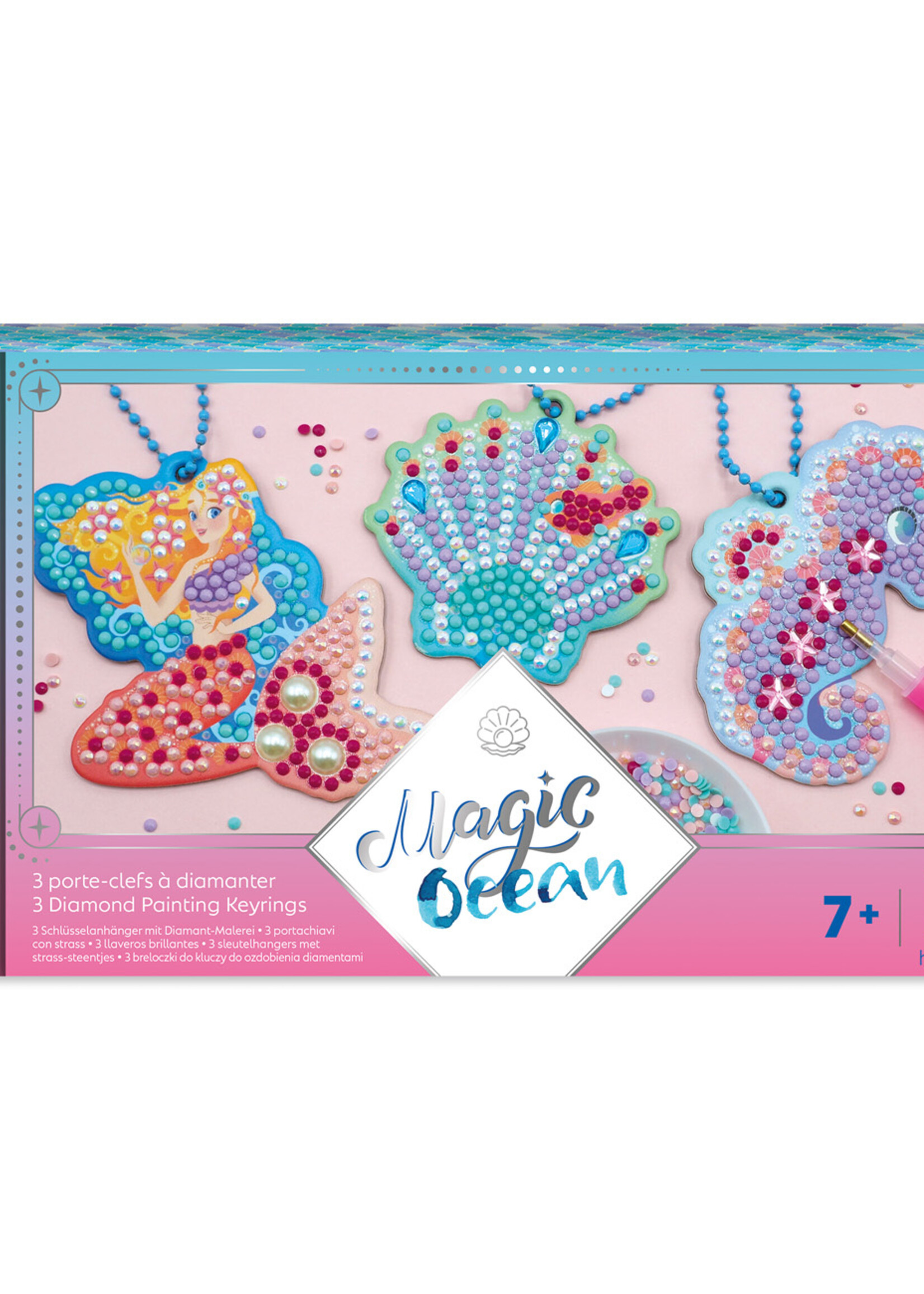 Janod Janod - Magic ocean - Sleutelhangers met diamond painting