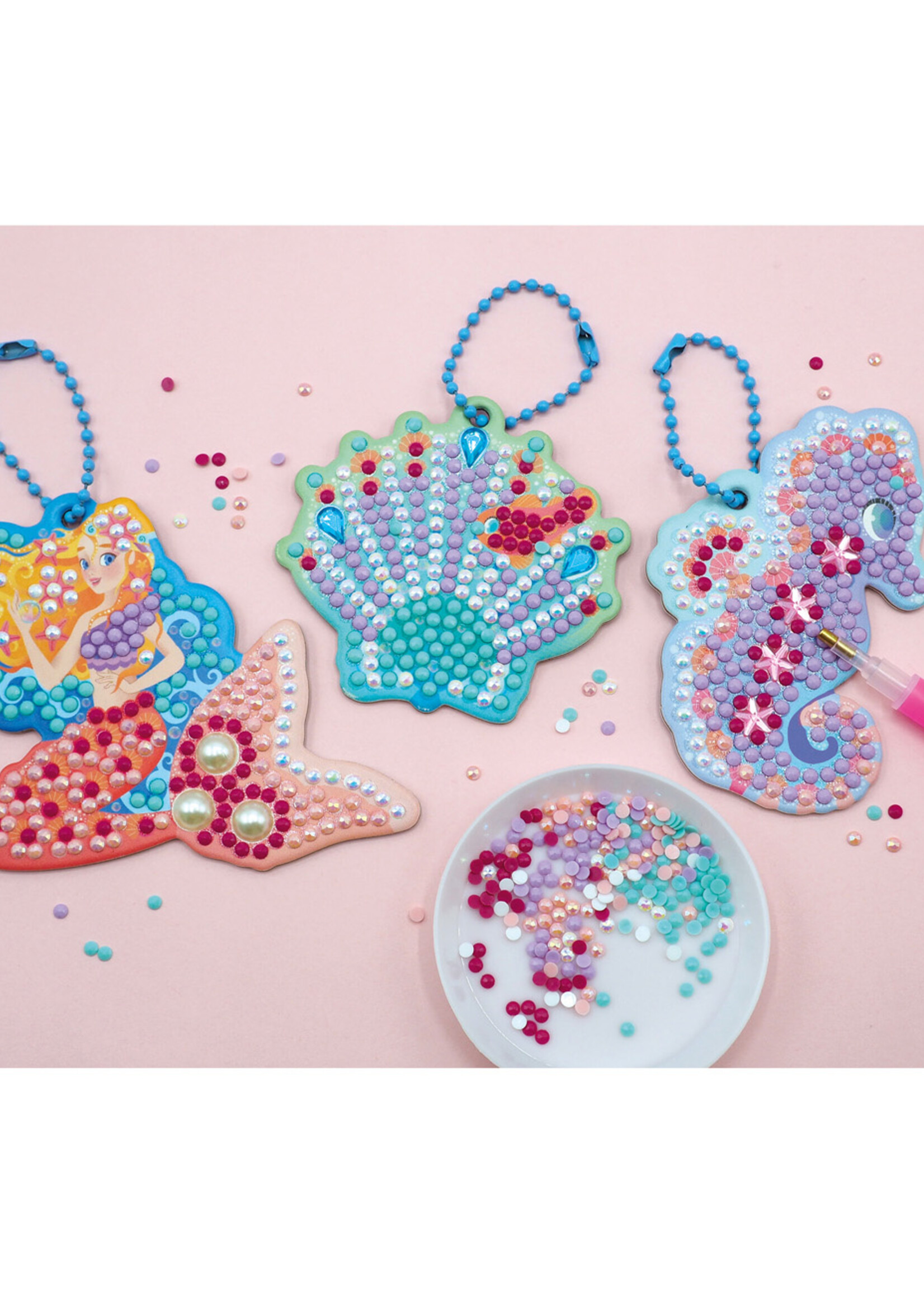 Janod Janod - Magic ocean - Sleutelhangers met diamond painting
