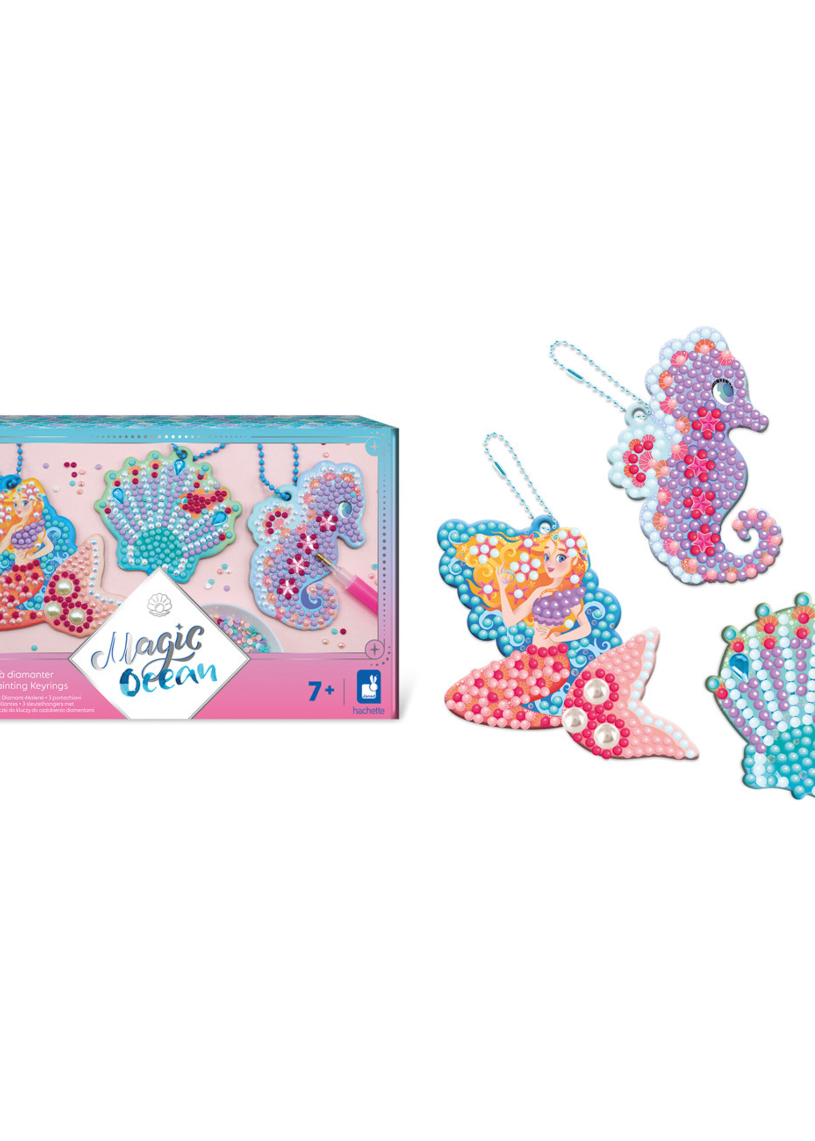 Janod Janod - Magic ocean - Sleutelhangers met diamond painting