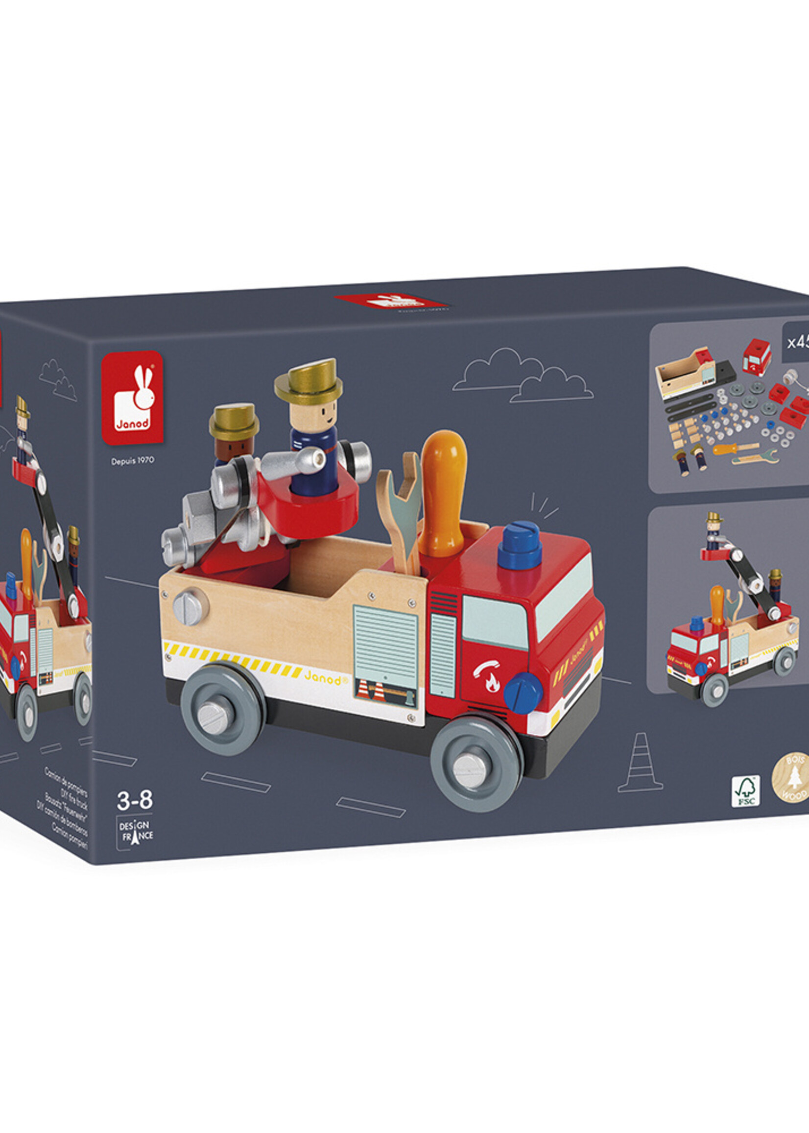 Janod Janod - Brico"kids - Brandweerauto