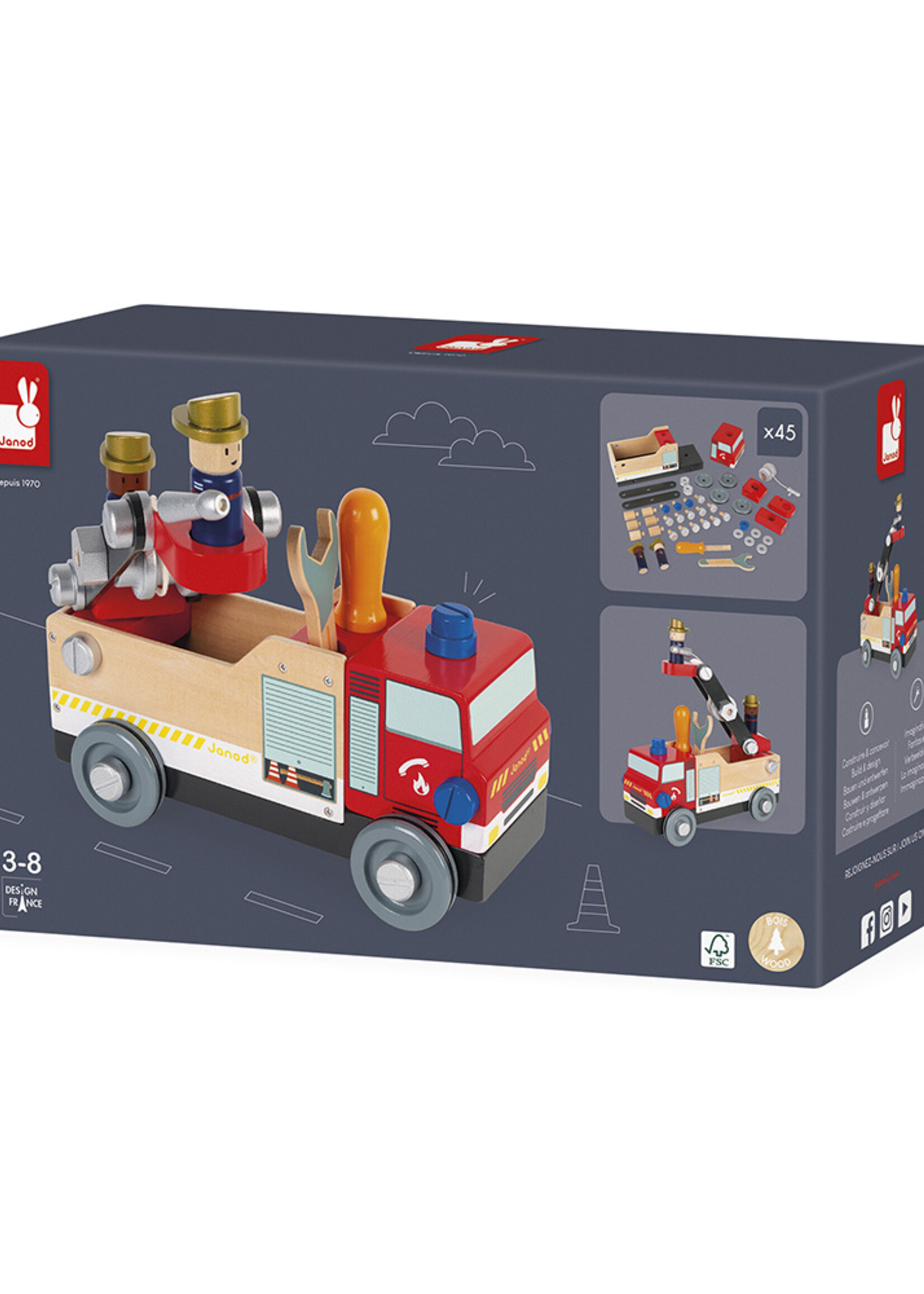 Janod Janod - Brico"kids - Brandweerauto