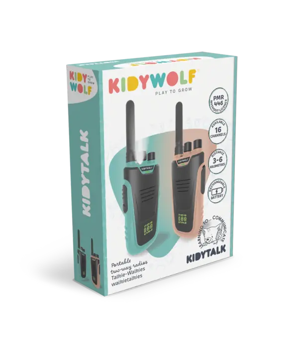 Kidywolf Kidywolf - Kidytalk - Roze/Aqua