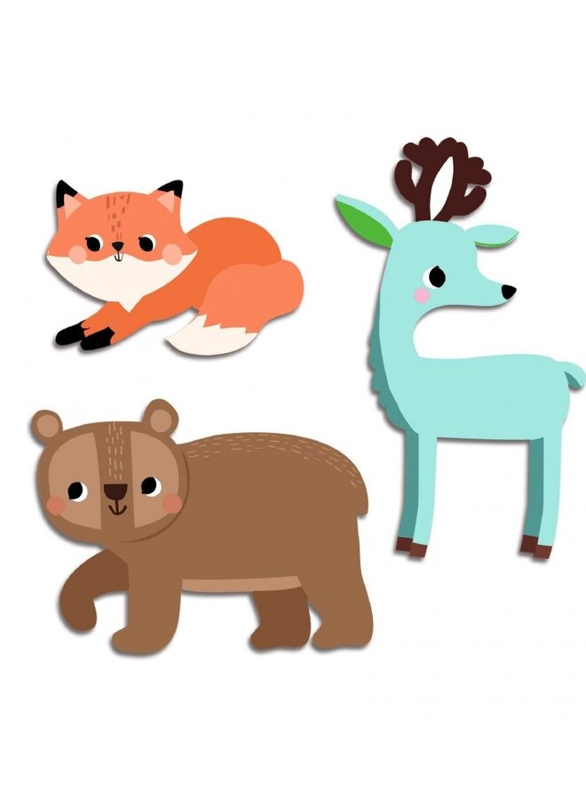 Djeco - Stickers - Forest animals