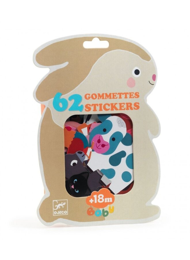 Djeco - Stickers - Farm animals