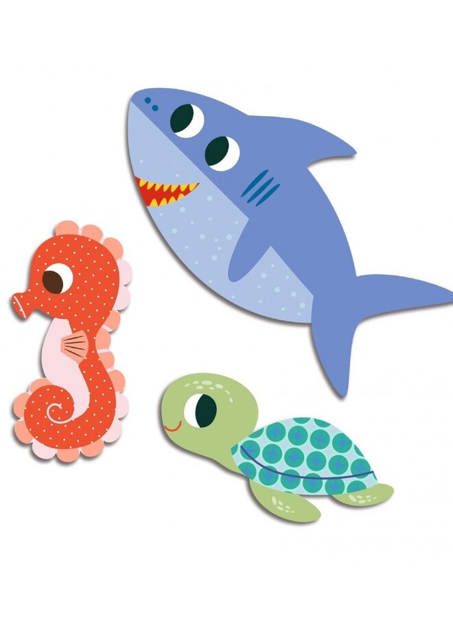 Djeco - Stickers - Sea animals