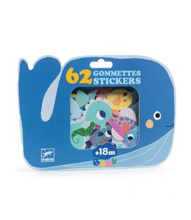 Djeco - Stickers - Sea animals
