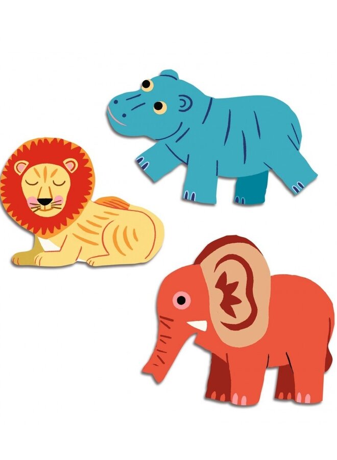 Djeco - Stickers - Safari animals