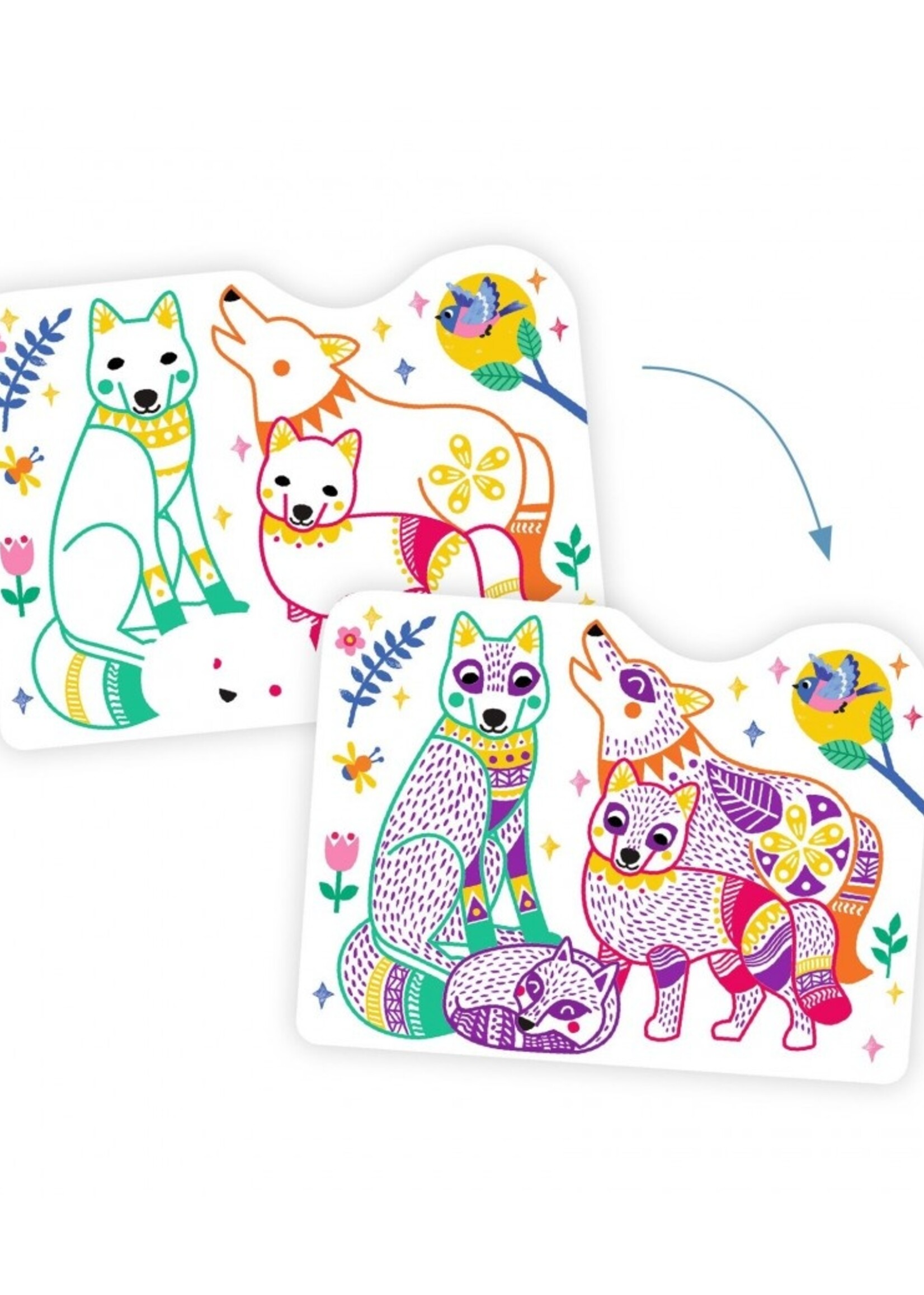 Djeco Djeco - Magic Colouring - Forest animals