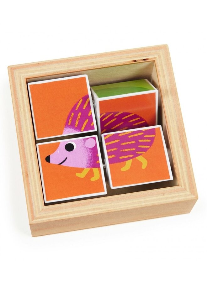 Djeco - Houten draaipuzzel (4pcs)