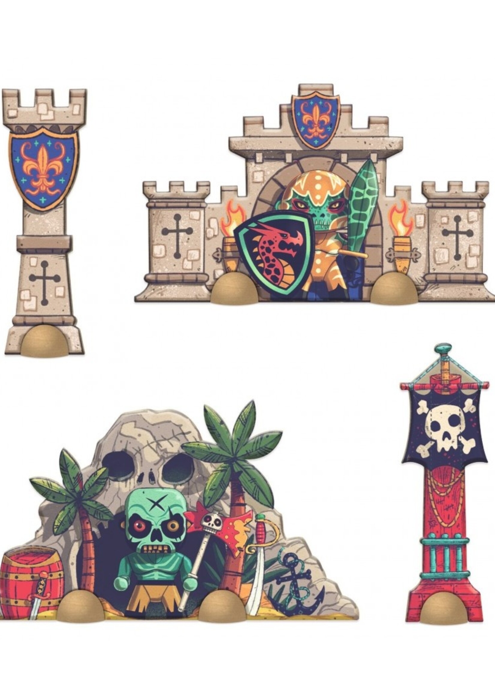 Djeco Djeco - Arty toys - Giant puzzle battle 30 pcs