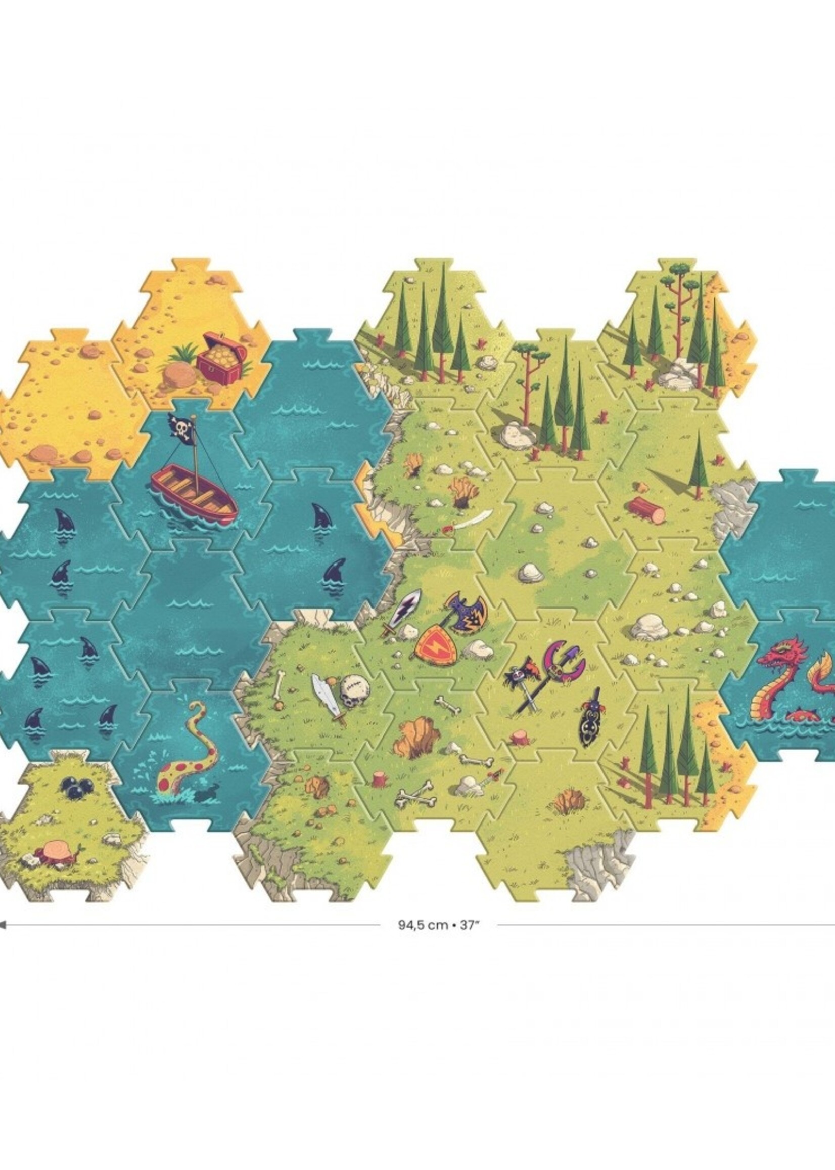 Djeco Djeco - Arty toys - Giant puzzle battle 30 pcs