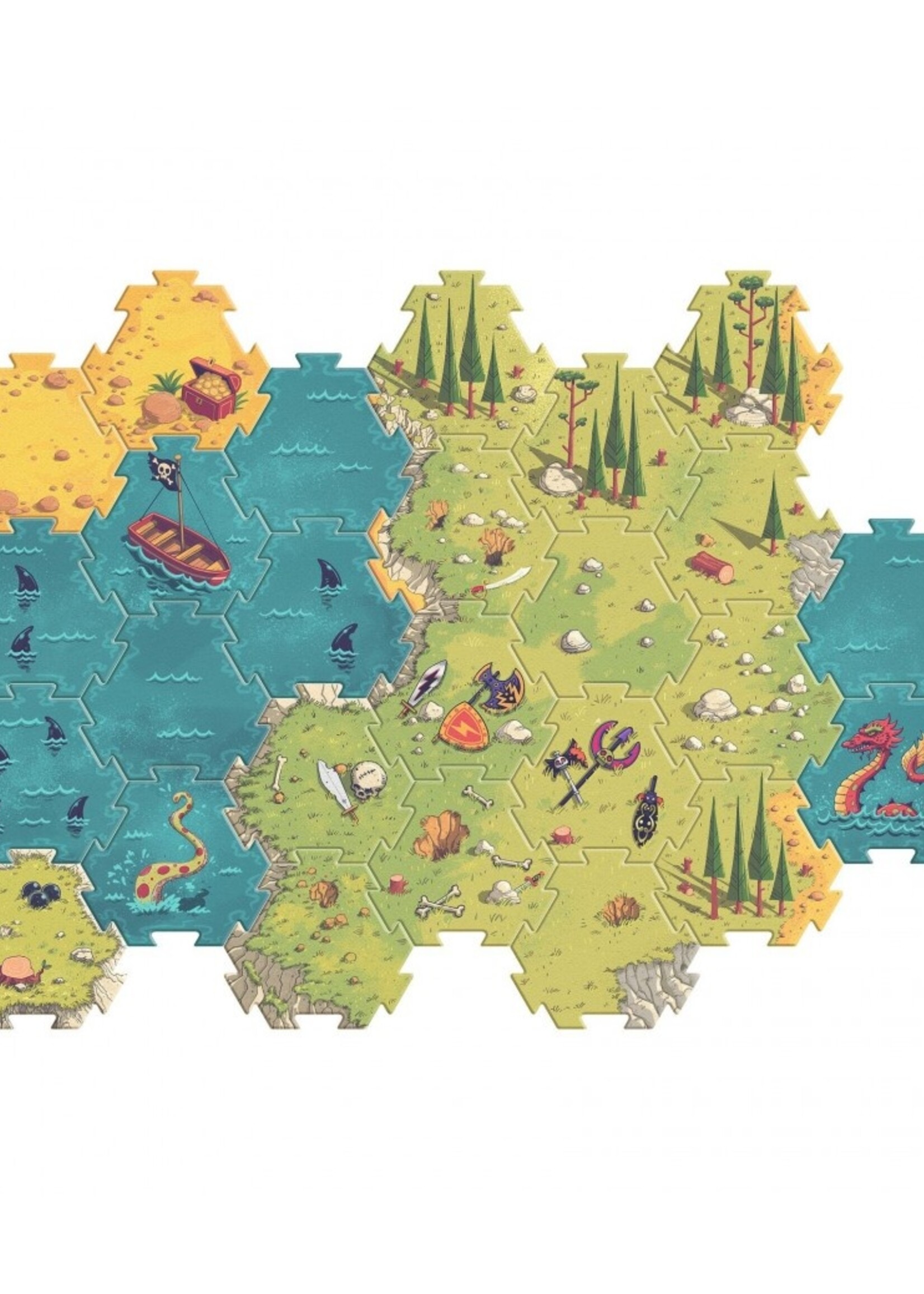 Djeco Djeco - Arty toys - Giant puzzle battle 30 pcs