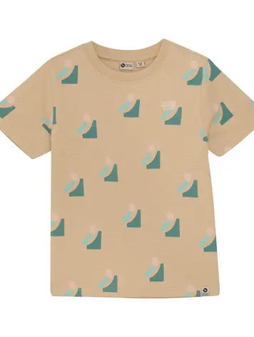 Daily Seven Daily Seven S25 - T-shirt Allover print - Latte sand