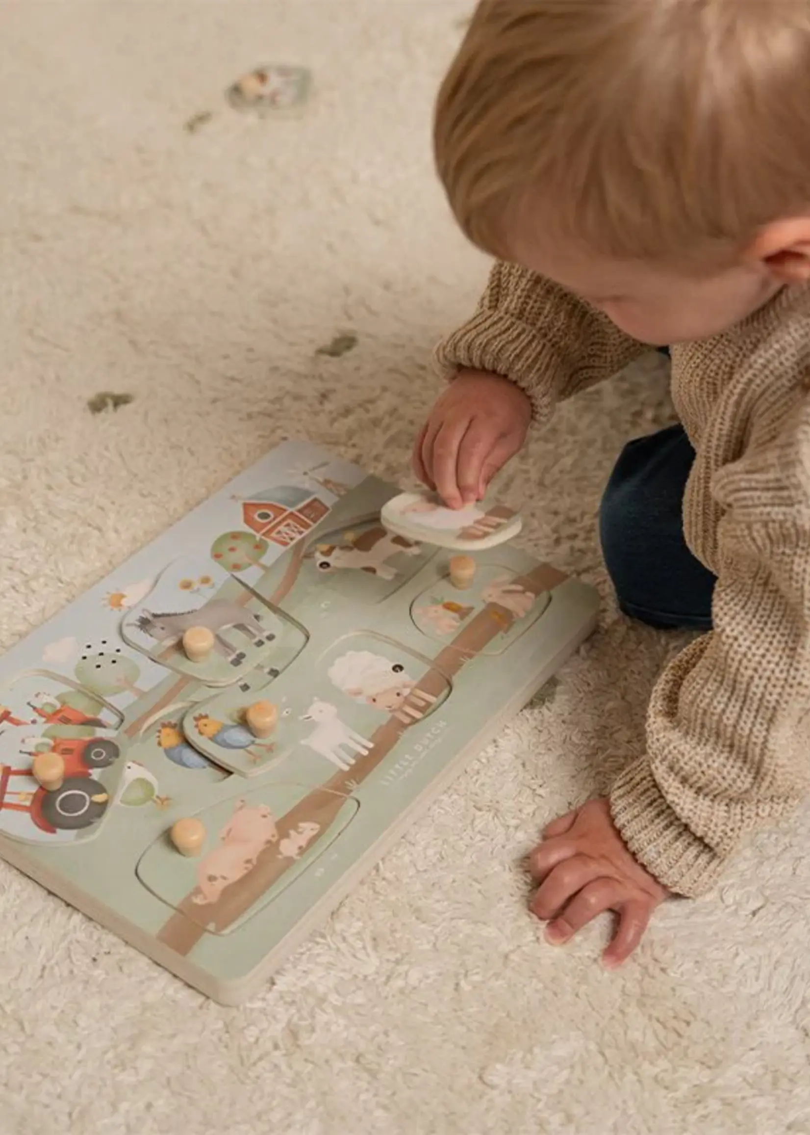 Little Dutch Little Dutch - Geluiden Puzzel - Little Farm