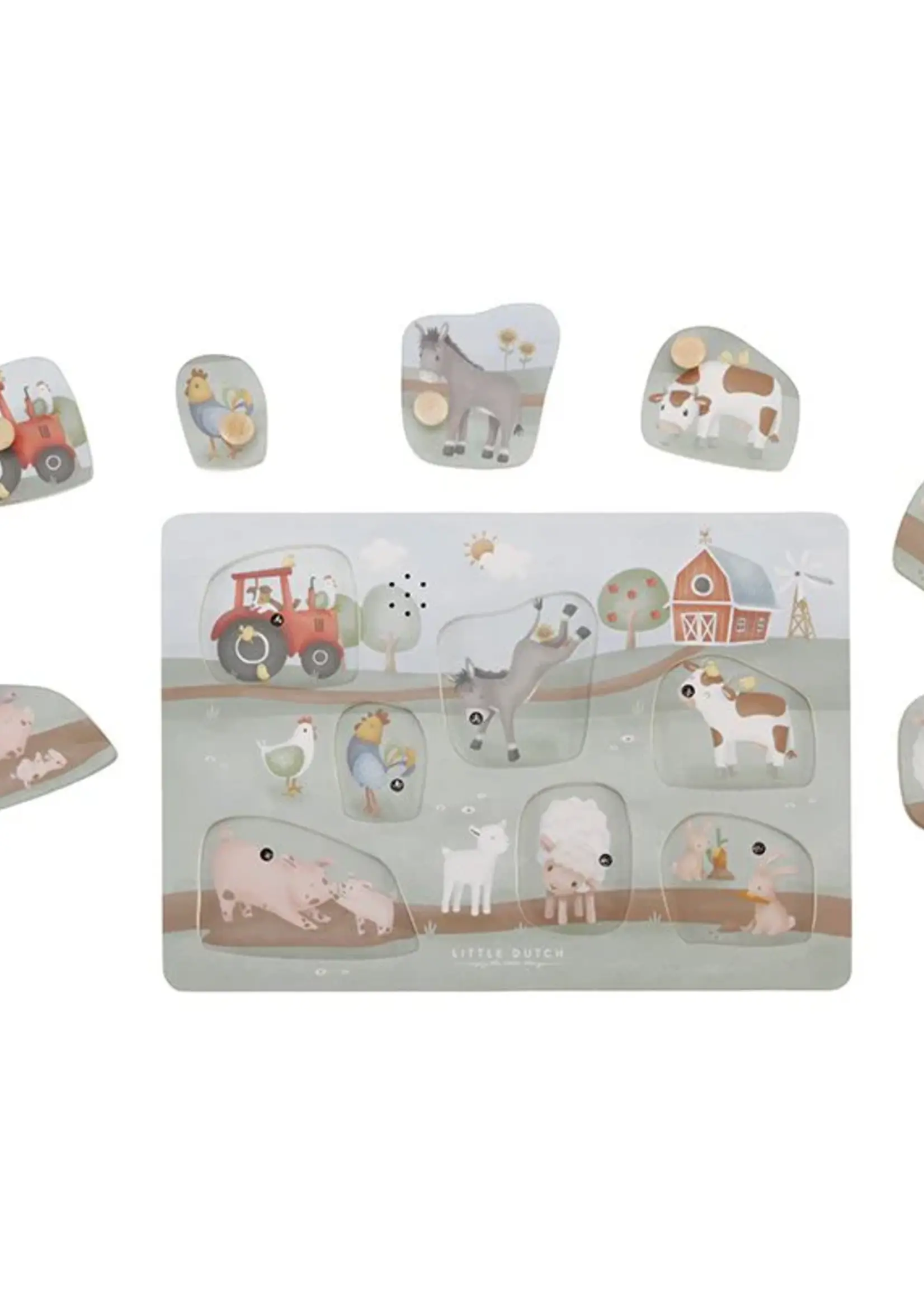 Little Dutch Little Dutch - Geluiden Puzzel - Little Farm