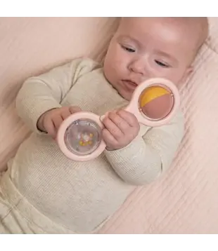 Little Dutch - Rammelaar met balletjes - Roze